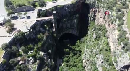 Silifke'deki Cennet Obruğu'nda 13 yıl sonra su kaynamaya başladı