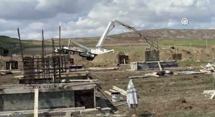 Sivas'ta inşaatta beton kalıbına d&uuml;şen iş&ccedil;i &ouml;ld&uuml;