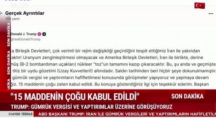 Trump'tan ateşkes sonrası ilk a&ccedil;ıklama: 15 maddenin &ccedil;oğu kabul edildi