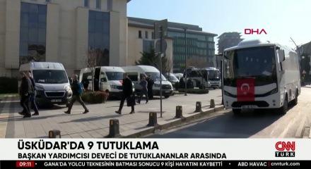 &Uuml;sk&uuml;dar Belediyesine y&ouml;nelik usuls&uuml;zl&uuml;k soruşturmasında 9 ş&uuml;pheli tutuklandı