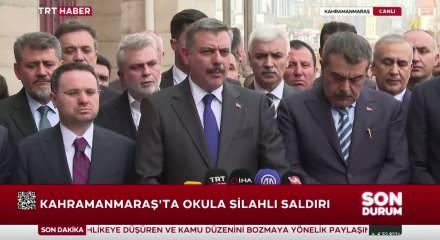 İ&ccedil;işleri Bakanı &Ccedil;ift&ccedil;i'den Kahramanmaraş'taki oOkul saldırısına ilişkin a&ccedil;ıklama