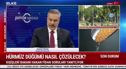 Dışişleri Bakanı Hakana Fidan "H&uuml;rm&uuml;z Boğazı sorununun &ccedil;&ouml;z&uuml;m&uuml; hakkında"konuştu
