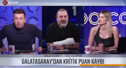 Galatasaray ma&ccedil;ı sonrası canlı yayında b&uuml;y&uuml;k kavga! &Uuml;nl&uuml; yorumcular birbirine girdi