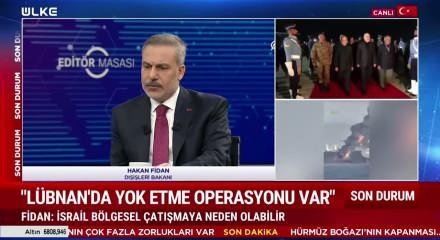 İsrail'in Suriye'ye y&ouml;nelik olası saldırısını Dışişleri Bakanı Hakan Fidan 'B&uuml;y&uuml;k bir risk' deyip a&ccedil;ıkladı..