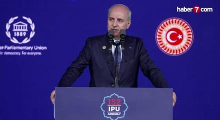TBMM Başkanı Kurtulmuş: "İsrail'in Birleşmiş Milletler &uuml;yeliği mutlaka askıya alınmalı"