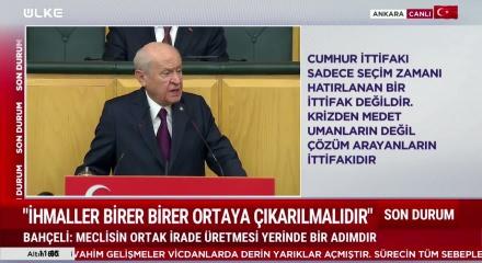 MHP genel Başkanı Devlet Bah&ccedil;eli erken se&ccedil;im tartışmaları hakkında konuştu