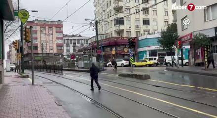 Kabataş-Bağcılar Tramvay Hattı'nda yaşanan teknik arıza nedeniyle seferler aksadı