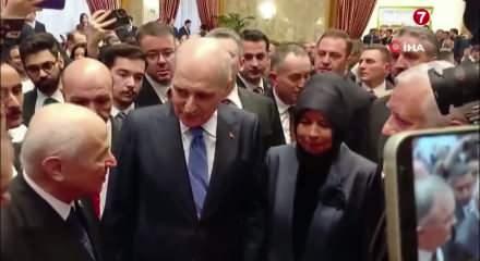 MHP Lideri Bah&ccedil;eli, DEM Parti heyeti ile bir araya geldi