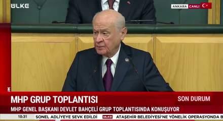 MHP lideri Devlet Bah&ccedil;eli "TBMM tarihi y&uuml;r&uuml;y&uuml;ş&uuml;n kapısıdır" dedi