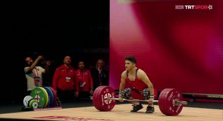 Milli halterci Muhammed Furkan &Ouml;zbek Avrupa rekoru kırarak şampiyon oldu