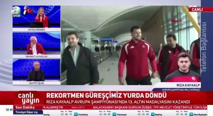 Rıza Kayaalp ve Grekoromen Milli Takımı yurda d&ouml;nd&uuml;