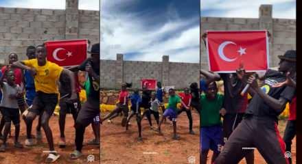 Ugandalı &ccedil;ocuklardan A Milli Takım'a &ouml;zel D&uuml;nya Kupası klibi sosyal medyayı salladı