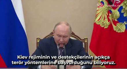 Putin: Kiev y&ouml;netimi  ter&ouml;rist y&ouml;ntemlere başvuruyor