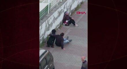 &Uuml;mraniye&rsquo;de ağızlıksız gezdirilen rottweiler, k&uuml;&ccedil;&uuml;k ırk k&ouml;peğe saldırdı