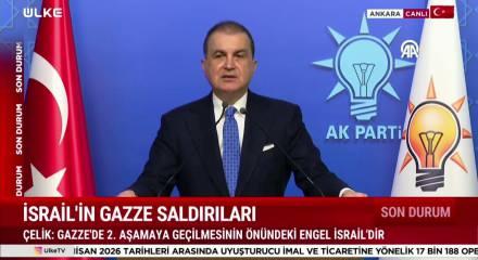 AK Parti S&ouml;zc&uuml;s&uuml; &Ouml;mer &Ccedil;elik Macron'un T&uuml;rkiye'ye meydan okuması hakkında konuştu