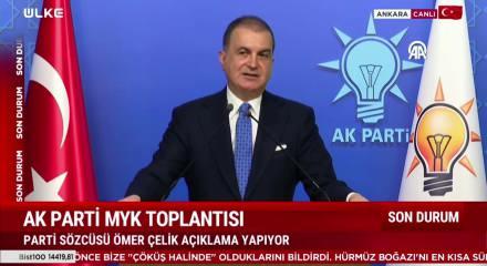 AK Parti S&ouml;zc&uuml;s&uuml; &Ouml;mer &Ccedil;elik, Von Der Leyen'in T&uuml;rkiye ile ilgili a&ccedil;ıklamalarına tepki g&ouml;sterdi