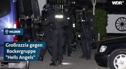 Almanya'da Cehennem Necati'nin &ccedil;etesi 'Hells Angels'e 1200 polisle operasyon!
