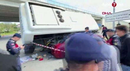 Bartın'da feci kaza! 12 yaralı