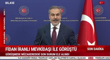 Dışişleri Bakanı Hakan Fidan, İranlı mevkidaşı ile g&ouml;r&uuml;şt&uuml;