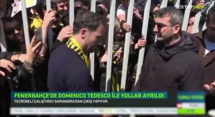Fenerbah&ccedil;e'nin eski teknik direkt&ouml;r&uuml; Tedesco g&ouml;zyaşları i&ccedil;inde takımına veda etti