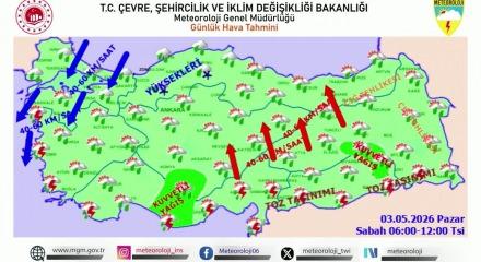 İ&ccedil;işleri Bakanlığı kar, sağanak, fırtına konusunda bir&ccedil;ok ili uyardı