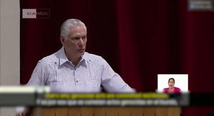 K&uuml;ba devlet başkanında Trump'a "Bizi teslim alamazsın" resti...