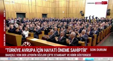 MHP lideri Devlet Bah&ccedil;eli AB'nin T&uuml;rkiye hakkındaki s&ouml;zlerine tepki g&ouml;sterdi