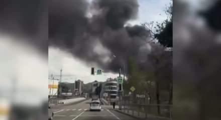 Rusya'nın Tuapse kentindeki petrol rafinerisinde yangın