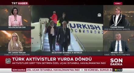 Sumud Filosu aktivistleri İstanbul Havalimanı'na indi