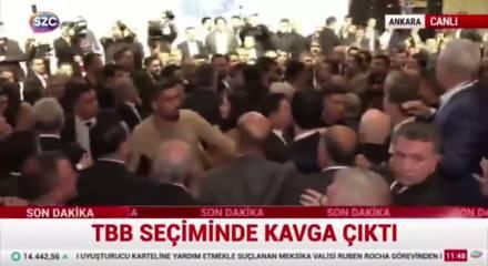 TBB se&ccedil;iminde kavga!