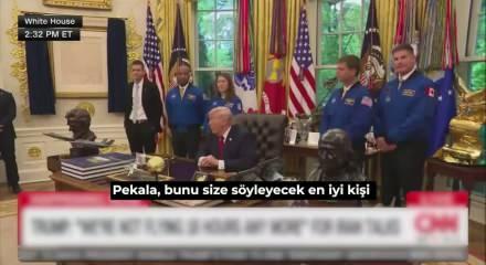 Trump yine g&uuml;ndem oldu: NASA Başkanı&rsquo;nın kulaklarıyla dalga ge&ccedil;ti!