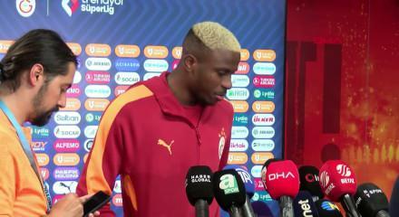 Victor Osimhen: Antrenmanlardakinden daha az yorulduk bu ma&ccedil;ta