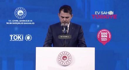 Y&uuml;zyılın Projesinde  Bakan Murat Kurum İstanbul i&ccedil;in m&uuml;jdeli haberi a&ccedil;ıkladı