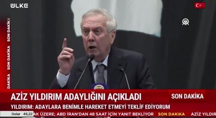 Aziz Yıldırım, Fenerbah&ccedil;e başkanlığına aday olduğunu a&ccedil;ıkladı