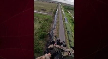 Helikopter destekli airsoft oyunundan ger&ccedil;eğini aratmayan sahneler ortaya &ccedil;ıktı