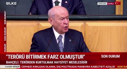 S&ouml;zleri ayakta alkışlandı! Bah&ccedil;eli'den tarihi mesaj: Her bakanlık bir cephe