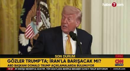 Trump'tan İran a&ccedil;ıklaması: "Anlaşma yapmayı &ccedil;ok istiyorlar"