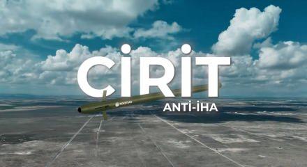 CİRİT Anti-İHA f&uuml;zesi hava hedefini tam isabetle vurdu