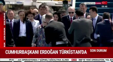 Cumhurbaşkanı Recep Tayyip Erdoğan Kazakistan&rsquo;ın ardından T&uuml;rkistan&rsquo;da