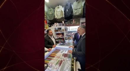 İ&ccedil;işleri Bakanı &Ccedil;ift&ccedil;i, Bitlis'te esnafla bir araya geldi