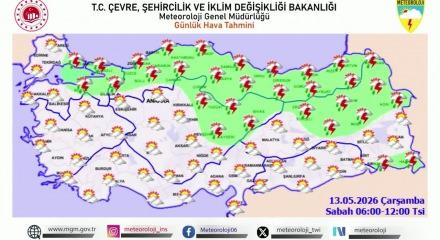 Meteoroloji yurt genelinde &ccedil;ok sayıda il i&ccedil;in sağanak alarmında bulundu