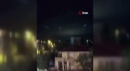 Sakarya&rsquo;da g&ouml;ky&uuml;z&uuml;nde beliren ışıklar şaşkınlık yarattı