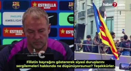 Şampiyonluk kutlaması sonrası Yamal&rsquo;a hocasından Filistin tepkisi! &lsquo;Hoşuma gitmedi&rsquo;&rdquo;