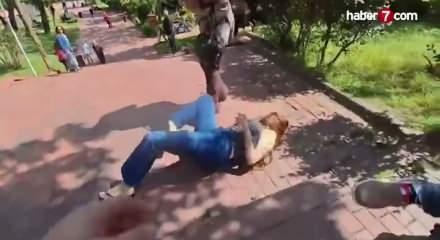 Sevda Demirel&rsquo;in acı dolu anları: Ma&ccedil;ka Parkı&rsquo;nda ayağını kırdı