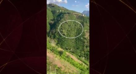Giresun'da u&ccedil;urumdan yuvarlanan ara&ccedil; paniğe neden oldu: