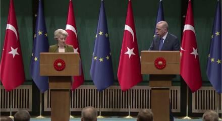 Cumhurbaşkanı Erdoğan, von der Leyen ile g&ouml;r&uuml;şt&uuml;