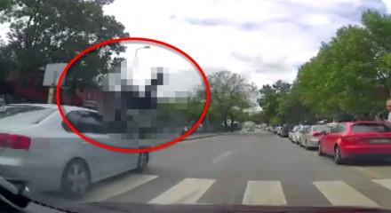 Ankara'da yaya ge&ccedil;idinde feci kaza anbean g&ouml;r&uuml;nt&uuml;lendi!