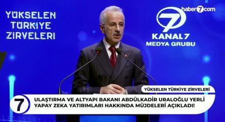 Bakan Uraloğlu 'Y&uuml;kselen T&uuml;rkiye Zirveleri'nde yapay zeka teknoloji yatırımları hakkında m&uuml;jdeleri a&ccedil;ıkladı