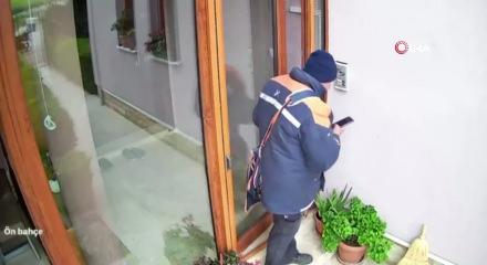 Denizli'de kazada hayatını kaybeden kuryenin son teslimat g&ouml;r&uuml;nt&uuml;leri kamerada