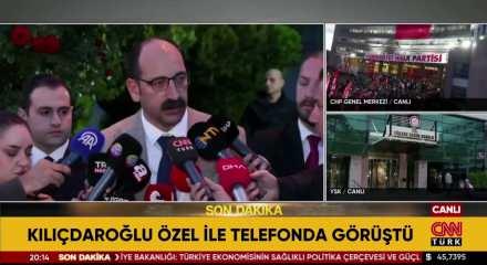 Kılı&ccedil;daroğlu ve &Ouml;zel telefonda g&ouml;r&uuml;şt&uuml;
